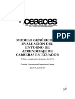 1 Modelo - Genérico - de - Eval. - Del - Entorno - de - Aprendizaje - de - Carreras - en - Ecuador PDF