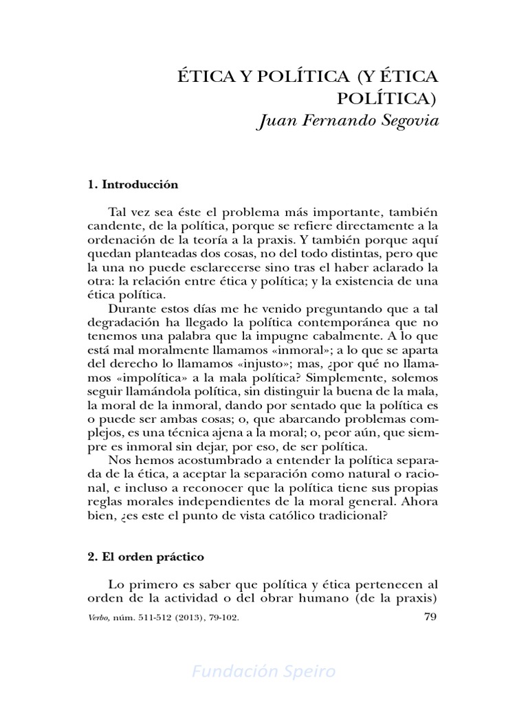 275 Etica y Politica y Etica Politica PDF Moralidad Bien común