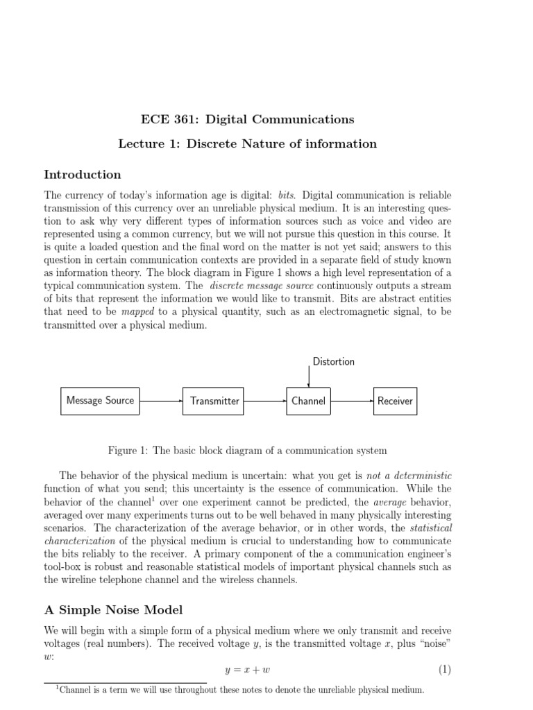 Digital Communication Basics Explained | PDF | Communications System ...