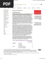 Protein in the Vegan Diet -- The Vegetarian Resource Group