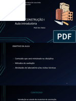 Introdução aos materiais de construção na UFRS