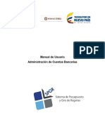 Manual de Usuario Administración Cuentas Bancarias