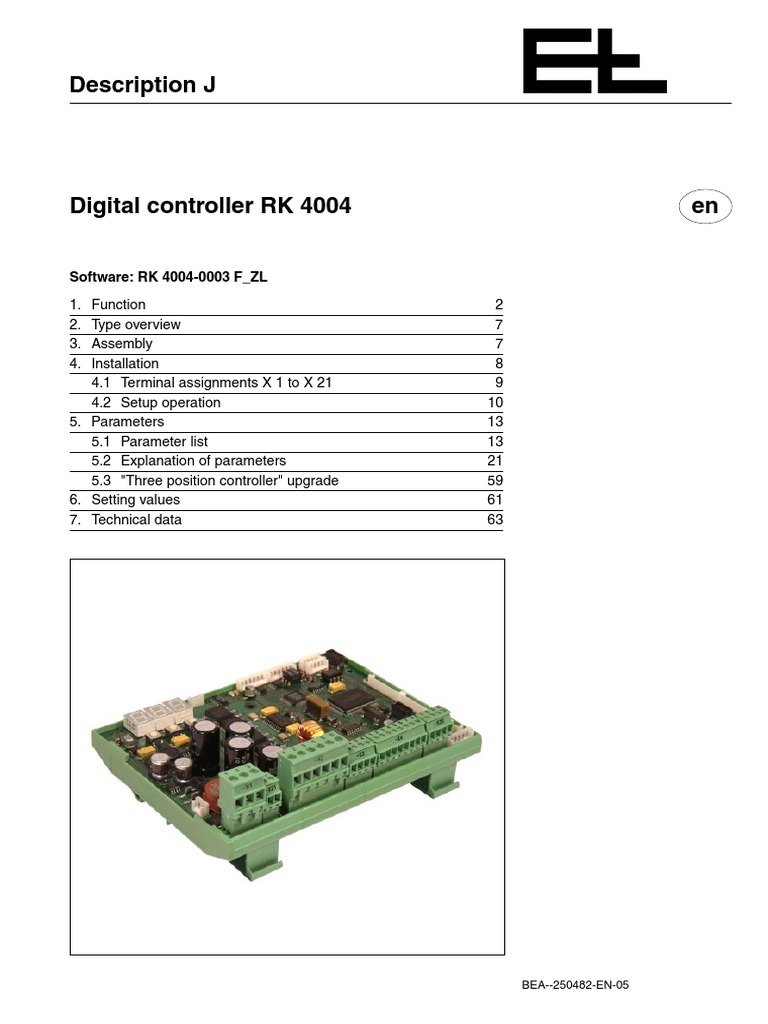 Bea 250482 en 05 RK4004 | PDF | Switch | Transmission (Mechanics)