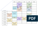 Horario 5to Ciclo