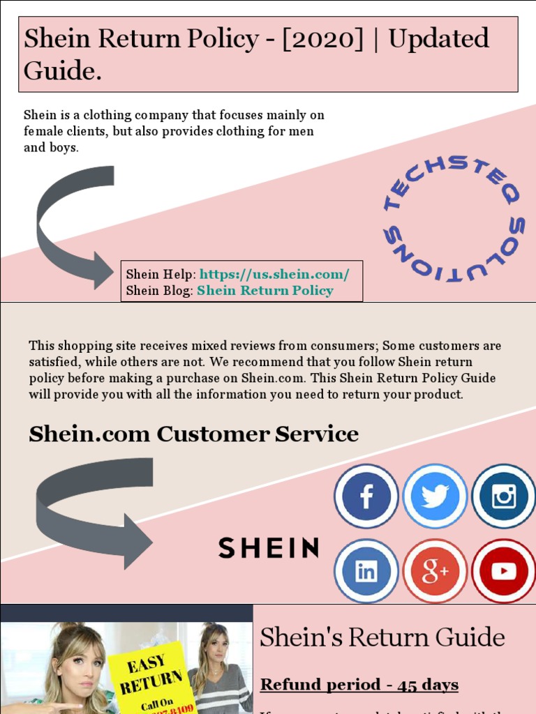 Shein's Return Policy (2020) Updated Guide PDF Receipt Marketing