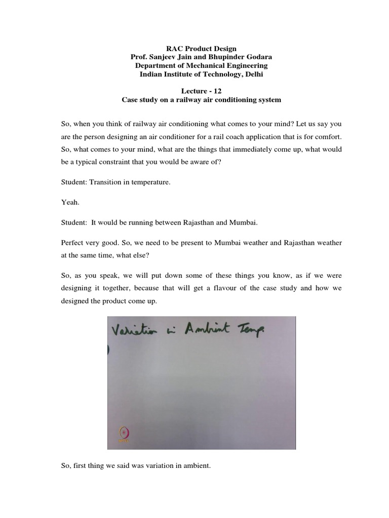 Railway Air Conditioning PDF Heat Exchanger Air Conditioning