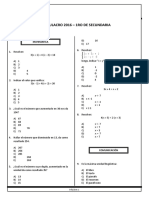 Simulacro de Matemática, Comunicación y Razonamiento para 1ro de Secundaria