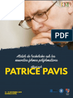 Patrice Pavis la UAT