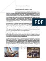 Causas y Consecuencias de Intervenciones Extranjeras en México