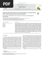 Using spray-dried microalgae in ice cream formulation as a natural colorant
