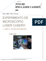 Experimento de Microscopio Láser Casero