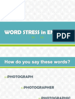 Word Stress in English PDF