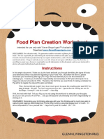 Food Plan Creation Worksheet