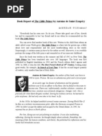 Download Book Report-Little Prince by Yuyu Li SN44560966 doc pdf