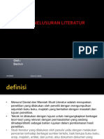 Studi Literatur PENELUSURAN Pustaka Penelitian Basirun BSR