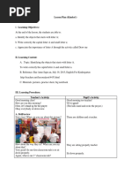 Detailed Lesson Plan in English (Kindergarten) | PDF | Lesson Plan ...