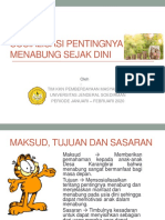 Sosialisasi Pentingnya Menabung Sejak Dini