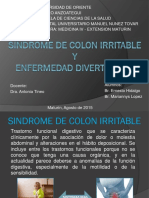 SX Colon Irritable - Diverticulosis