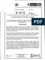 Resolución 6610 Mayo 2019 Tarifas Registrales PDF