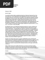 Recording Academy Executive Committee Letter