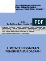 Kajian Yuridis Peraturan Peraturan Perundang-Undangan