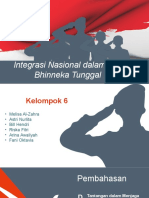 Integrasi Nasional dalam Bingkai Bhinneka Tunggal Ika