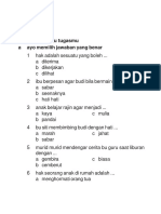 Paket 4 - Soal Latihan UTS Genap PKN Kelas 1