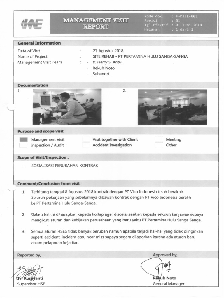 Management Visit | PDF