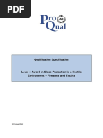 ProQual L4 Award in Close Protection HEFAT