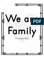 Family Printable Worksheets Color PDF