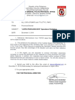 "LIGTAS PASKUHAN 2018" Operational Guidelines