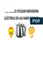 Prohibido Utilizar Hervidora