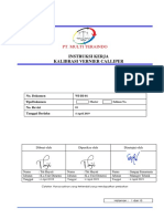 Instruksi Kerja Kalibrasi Vernier Caliper - Rev.01