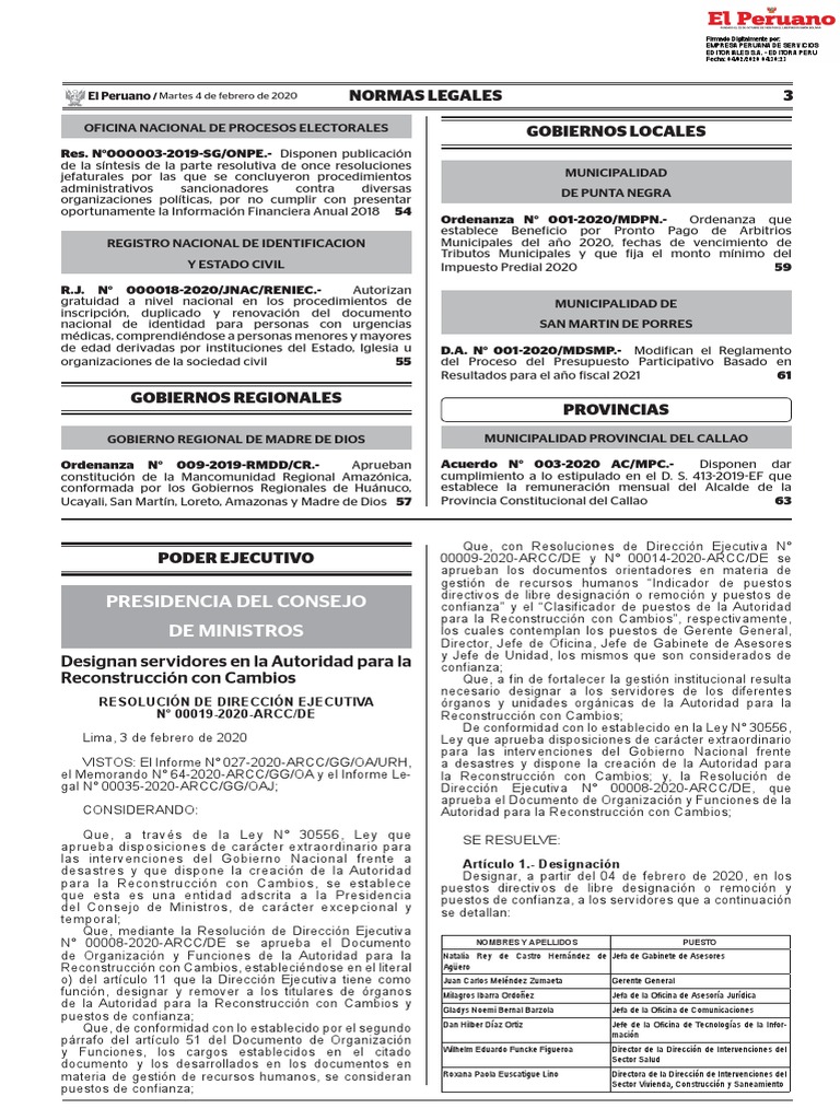 Image Result For Resolucin De Direccin Ejecutiva N Arcc De