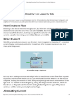 Alternating Current vs. Direct Current - Lesson For Kids PDF