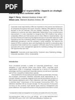 Download CSR Impact on Value by Shivri Venkataramani SN44564867 doc pdf