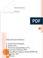 Bentuk-Bentuk Usaha Dan Persyaratan Pendiriannya