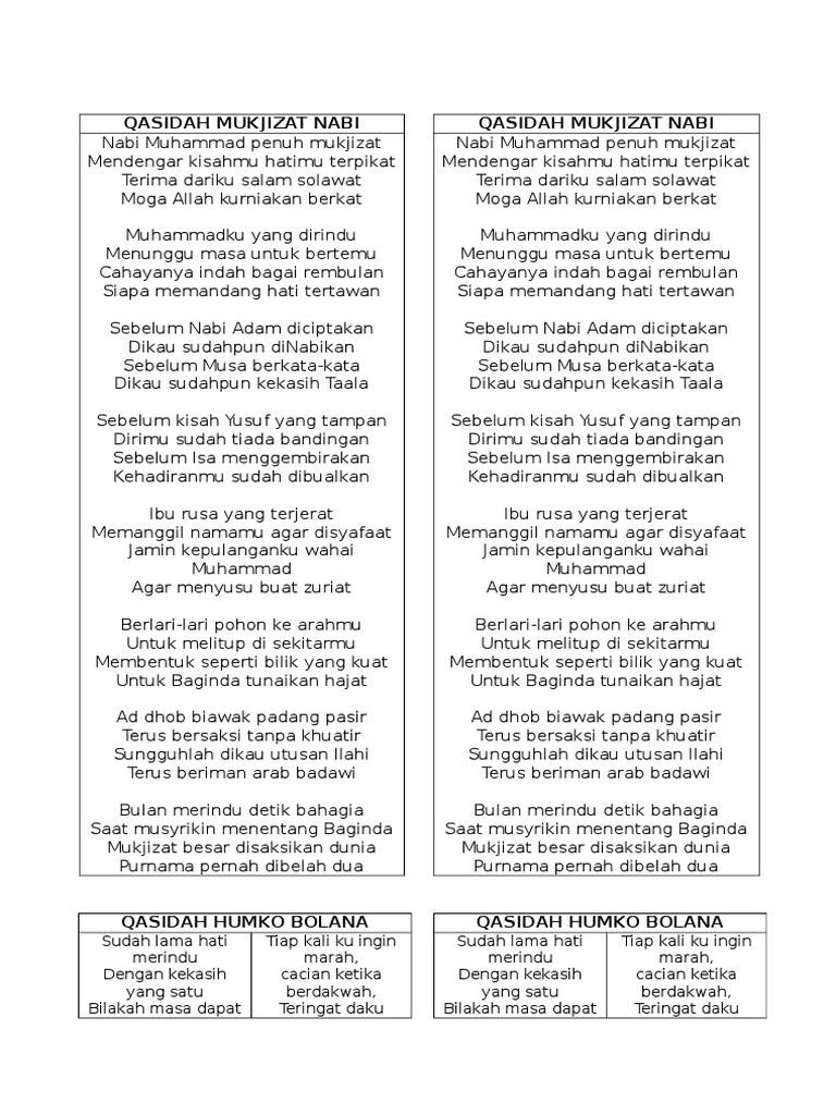 Qasidah Pdf