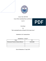 Draft Report On Indra Nooyi MGT 656