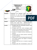 Spo Pembentukan Tim Interprofesi