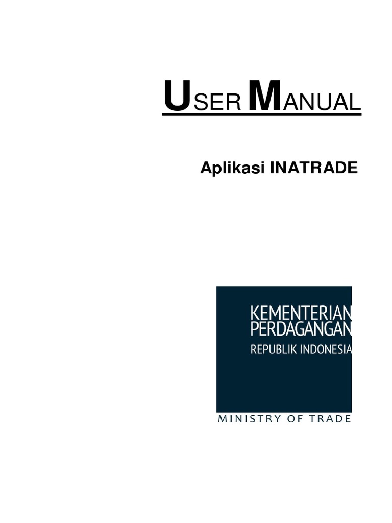 Panduan Aplikasi INATRADE untuk Perijinan | PDF