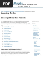 Biocompatibility Test Methods - Pacific BioLabs