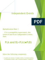 Math G10, Independent Events