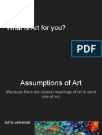 Assumptions of Art