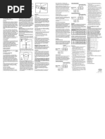 Roche Chemstrip Micral Insert Instruction Sheet