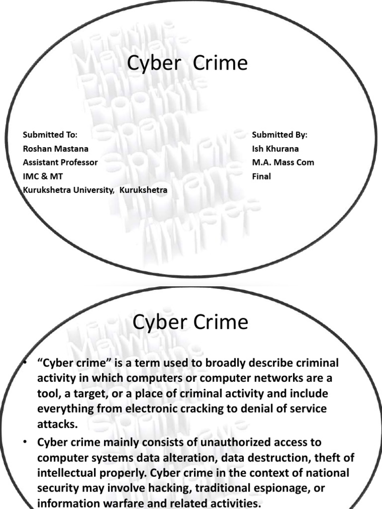 Cybercrime1 160401090212 | PDF | Cybercrime | Phishing