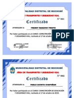 Certificados de Capacitacion PDF
