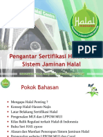 Pengantar Sertifikasi HalaL - 2019 PDF