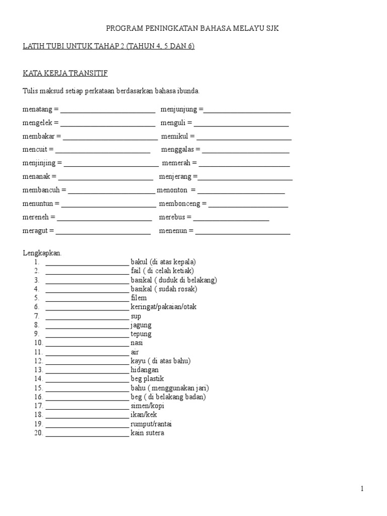 Tatabahasa Tahap 2 Pdf