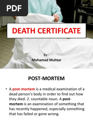 DEATH CERTIFICATE